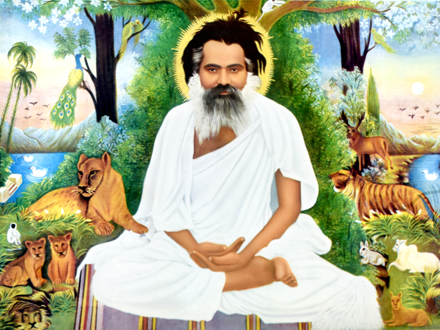 Saint with animals